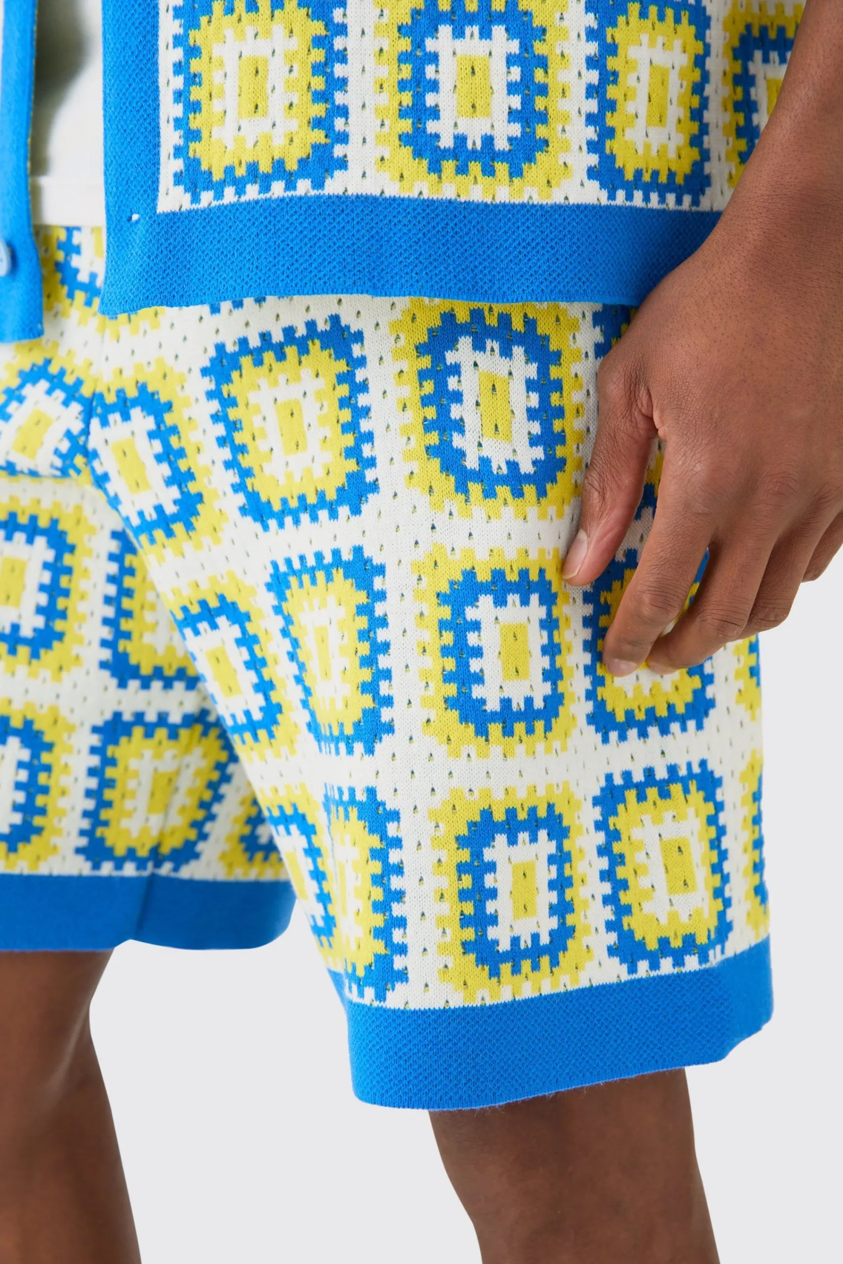 boohooMAN Relaxed Crochet Knit Short | UK| Shorts|Tracksuits