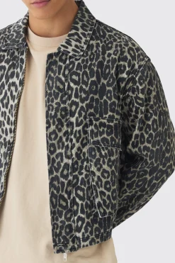 boohooMAN Relaxed Cropped Denim Jacket | UK| Sets & Co-Ords|Coats & Jackets