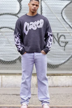 boohooMAN Relaxed Fit Acid Wash Cord Trousers | UK| Trousers