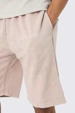 boohooMAN Relaxed Fit Acid Washed Long Length Shorts | UK| Shorts