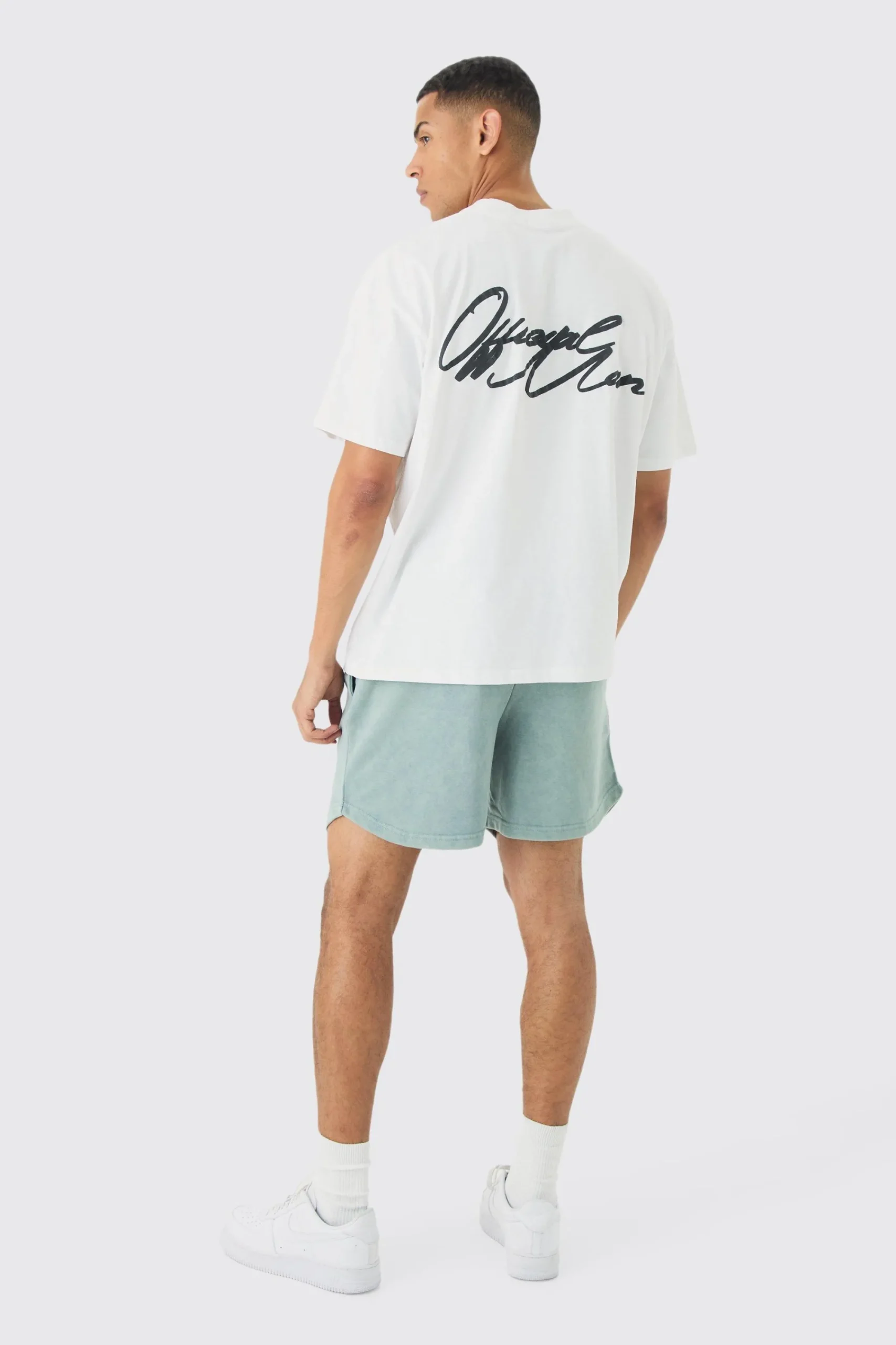 boohooMAN Relaxed Fit Acid Washed Volley Shorts | UK| Trousers|Shorts