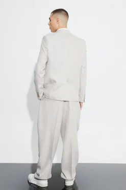 boohooMAN Relaxed Fit Boucle Texture Marl Blazer | UK| Suits & Tailoring