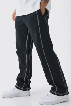 boohooMAN Relaxed Fit Contrast Stitch Jogger | UK| Trousers|Joggers
