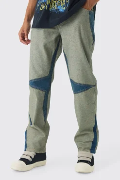 boohooMAN Relaxed Fit Cut Out Star Jeans | UK| Trousers|Jeans