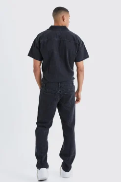boohooMAN Relaxed Fit Denim Jumpsuit | UK| Jeans