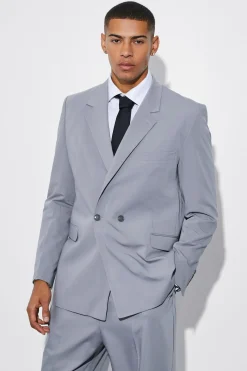 boohooMAN Relaxed Fit Double Breasted Suit Jacket | UK| Suits & Tailoring