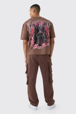 boohooMAN Relaxed Fit Double Pocket Cargo Jogger | UK| Trousers|Cargos