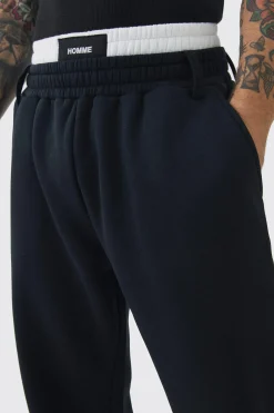 boohooMAN Relaxed Fit Double Waistband Jogger | UK| Trousers|Joggers