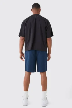 boohooMAN Relaxed Fit Elasticated Waist Chino Shorts In | UK| Shorts