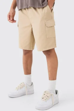 boohooMAN Relaxed Fit Elasticated Waist Cargo Shorts | UK| Shorts
