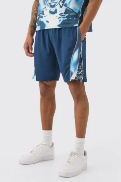 boohooMAN Relaxed FIt Floral Printed Football Short | UK| Shorts