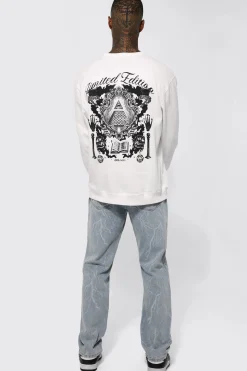 boohooMAN Relaxed Fit Lightning Jacquard Jeans | UK| Trousers|Jeans