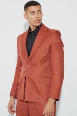 boohooMAN Relaxed Fit Marl Texture Blazer | UK| Suits & Tailoring