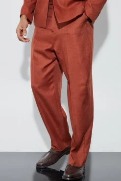 boohooMAN Relaxed Fit Marl Texture Suit Trousers | UK| Suits & Tailoring