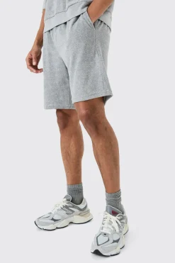 boohooMAN Relaxed Fit Mid Towelling Shorts | UK| Shorts