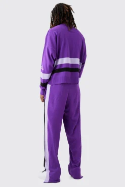 boohooMAN Relaxed Fit Moto Knitted Joggers | UK| Tracksuits