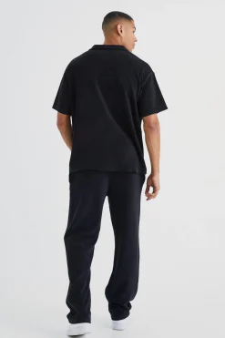 boohooMAN Relaxed Fit Premium Towelling Jogger | UK| Trousers|Joggers