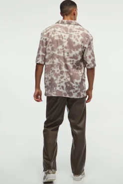 boohooMAN Relaxed Fit Pu Zip Hem Trousers | UK| Trousers