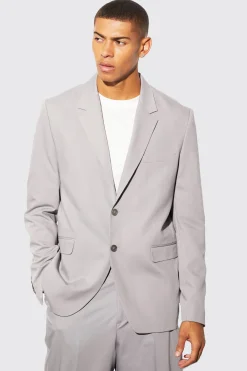 boohooMAN Relaxed Fit Single Breasted Suit Jacket | UK| Suits & Tailoring