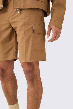 boohooMAN Relaxed Fit Tailored Cargo Shorts | UK| Shorts