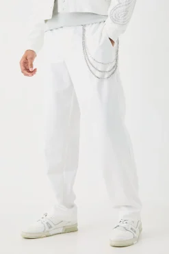 boohooMAN Relaxed Fit Tailored Trouser With Chain In | UK| Suits & Tailoring|Trousers