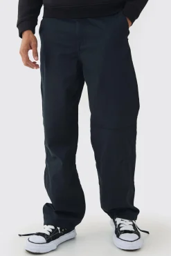 boohooMAN Relaxed Fit Textured Ripstop Trousers | UK| Trousers