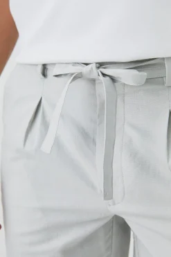 boohooMAN Relaxed Fit Tie Waistband Tailored Linen Shorts In | UK| Suits & Tailoring|Shorts