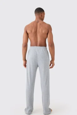 boohooMAN Relaxed Fit Waffle Lounge Bottoms In | UK| Loungewear