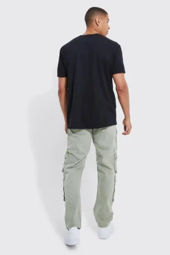 boohooMAN Relaxed Fit Washed Multi Pocket Cargo Jeans | UK| Trousers|Jeans