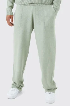 boohooMAN Relaxed Fit Wide Leg Knitted Joggers | UK| Joggers|Tracksuits