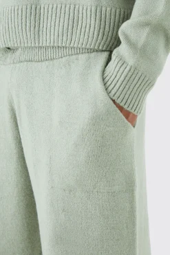 boohooMAN Relaxed Fit Wide Leg Knitted Joggers | UK| Joggers|Tracksuits