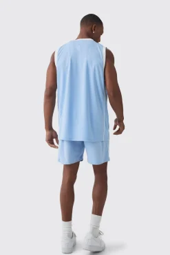 boohooMAN Relaxed Fit Worldwide Print Mesh Short | UK| Shorts