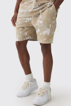 boohooMAN Relaxed Forest Camo Printed Shorts | UK| Trousers|Shorts