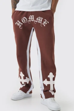 boohooMAN Relaxed Gothic Homme Cross Gusset Jogger | UK| Trousers|Joggers