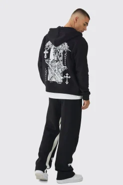 boohooMAN Relaxed Gothic Homme Cross Gusset Jogger | UK| Joggers|Trousers