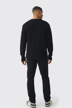 boohooMAN Relaxed Heart Knitted Cardigan | UK| Knitwear