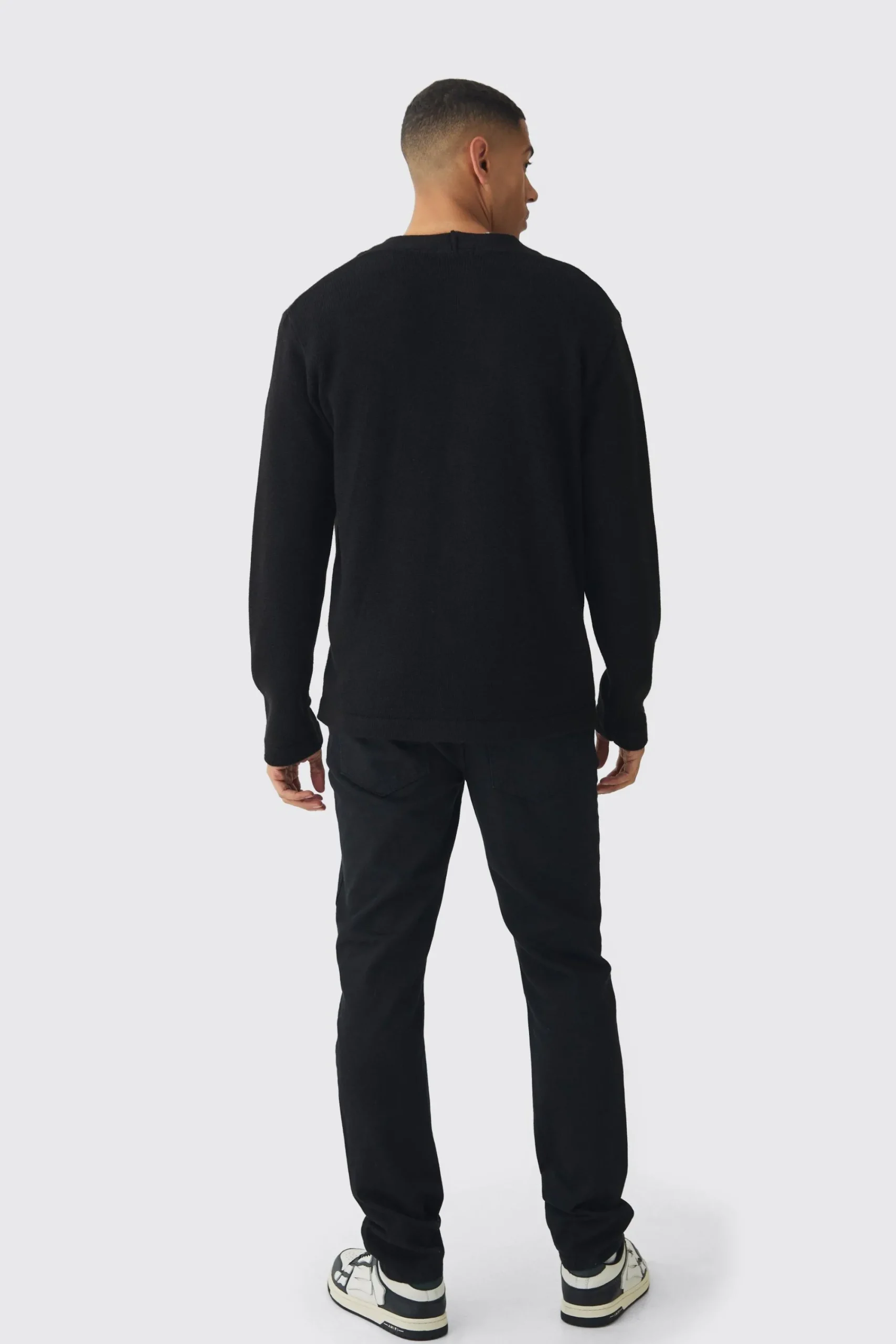 boohooMAN Relaxed Heart Knitted Cardigan | UK| Knitwear