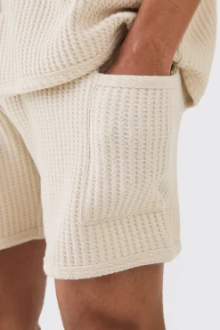 boohooMAN Relaxed Heavy Jumbo Waffle Cargo Short | UK| Shorts