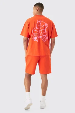 boohooMAN Relaxed Homme Print Jersey Shorts | UK| Shorts