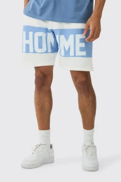 boohooMAN Relaxed Homme Print Split Hem Short | UK| Shorts