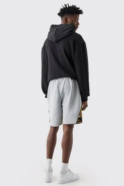 boohooMAN Relaxed Man Camo Gusset Shorts | UK| Shorts