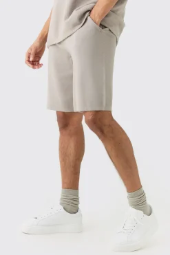 boohooMAN Relaxed Mid Length Knitted Short | UK| Tracksuits