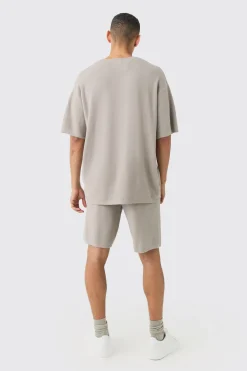 boohooMAN Relaxed Mid Length Knitted Short | UK| Tracksuits