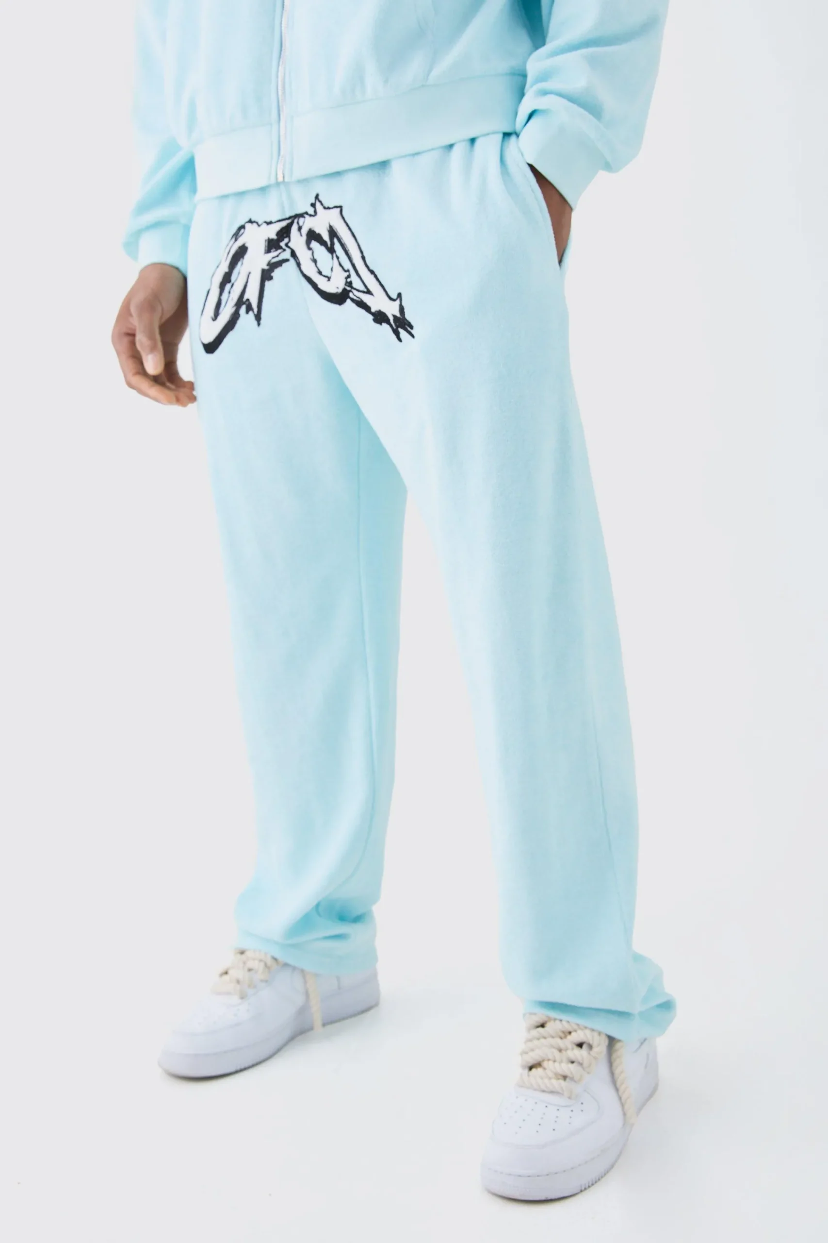 boohooMAN Relaxed Ofcl Towelling Jogger | UK| Joggers