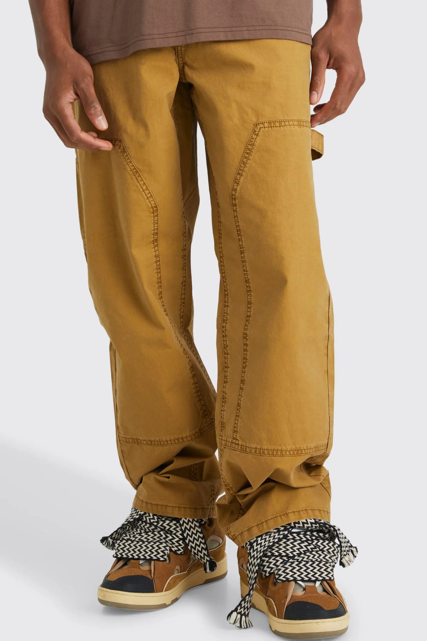 boohooMAN Relaxed Overdye Acid Wash Carpenter Trouser | UK| Trousers