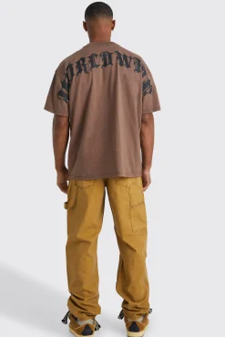 boohooMAN Relaxed Overdye Acid Wash Carpenter Trouser | UK| Trousers