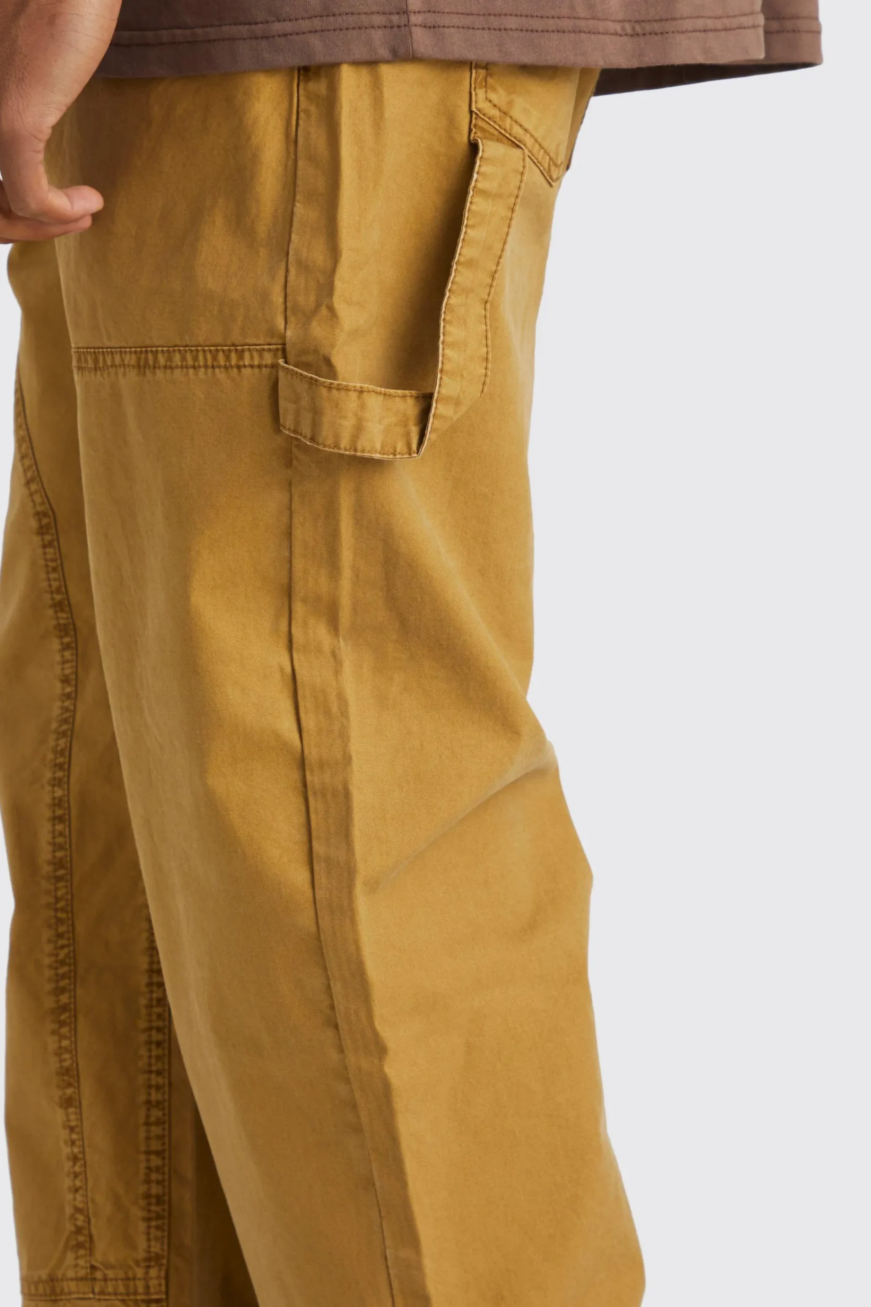 boohooMAN Relaxed Overdye Acid Wash Carpenter Trouser | UK| Trousers