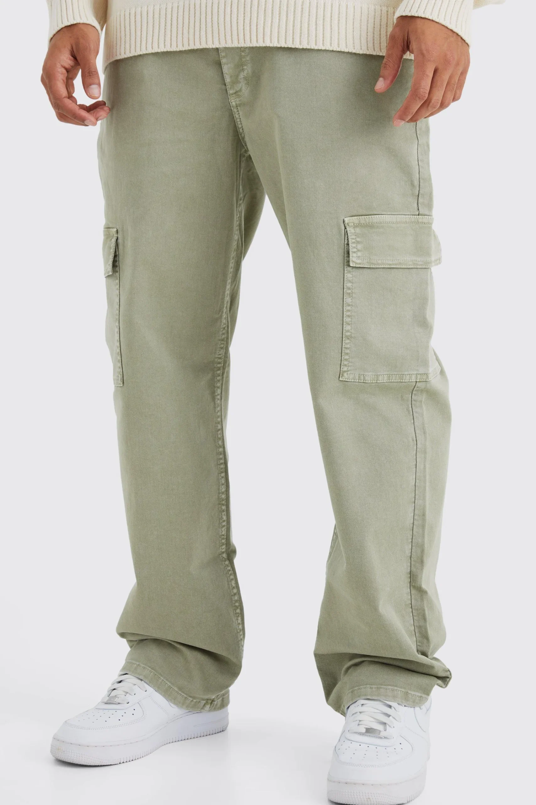 boohooMAN Relaxed Overdye Cargo Trouser | UK| Trousers|Cargos