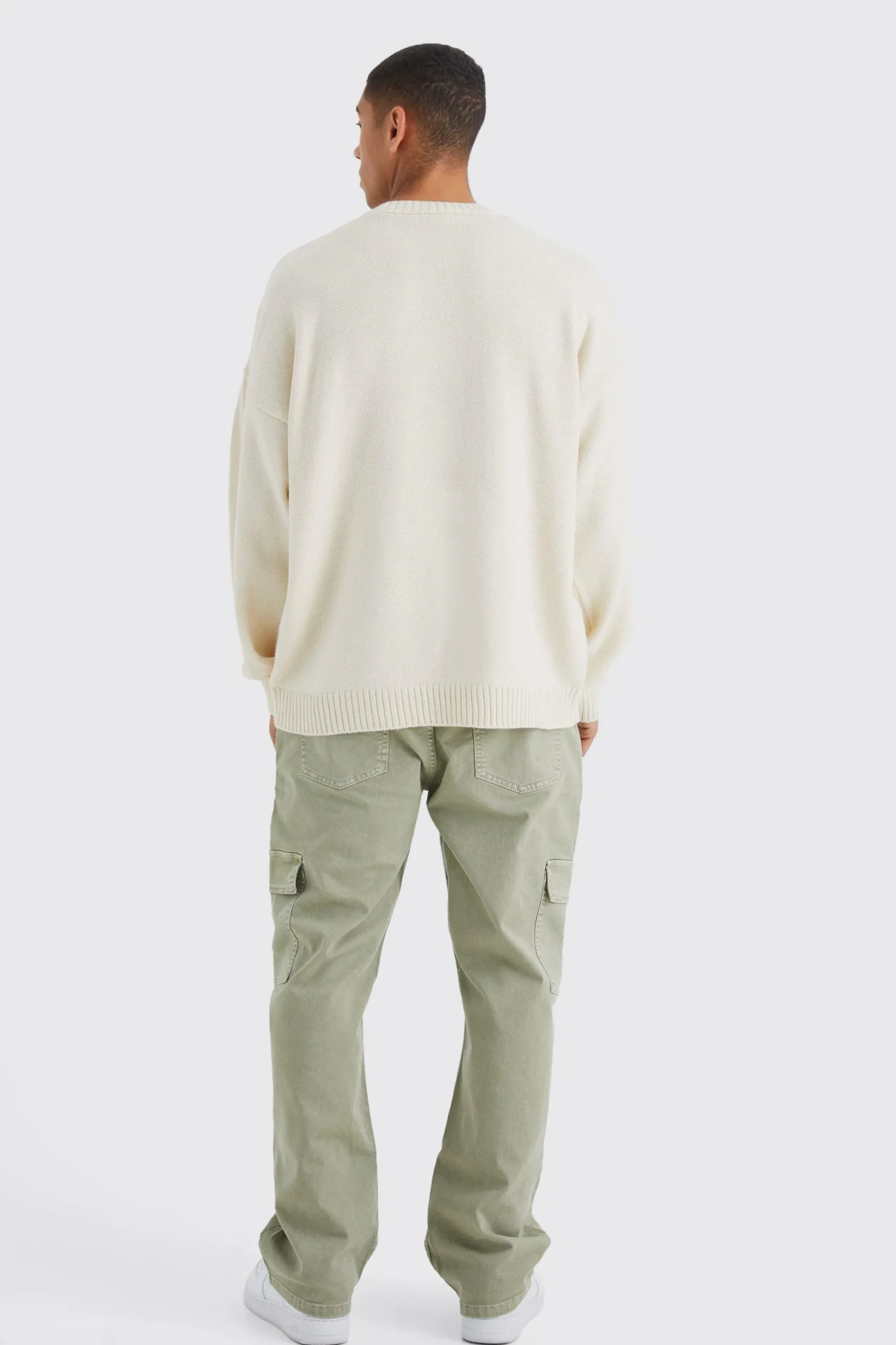 boohooMAN Relaxed Overdye Cargo Trouser | UK| Trousers|Cargos