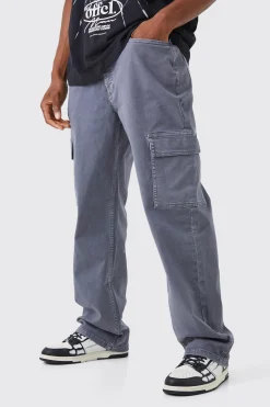 boohooMAN Relaxed Overdye Cargo Trouser | UK| Trousers|Cargos